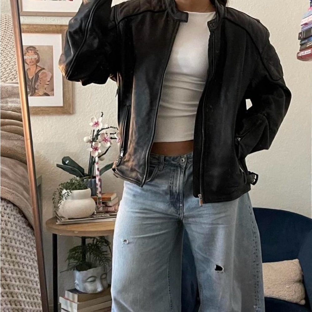 Women's Black Leather Jacket